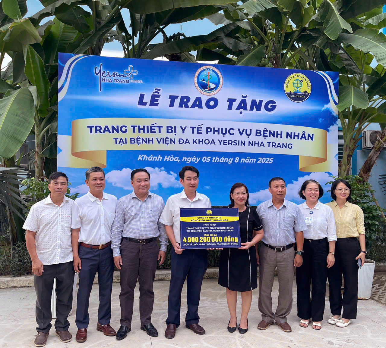 Bệnh viện Đa khoa Yersin Nha Trang được tài trợ trang thiết bị y tế trị giá hơn 4,9 tỷ đồng
